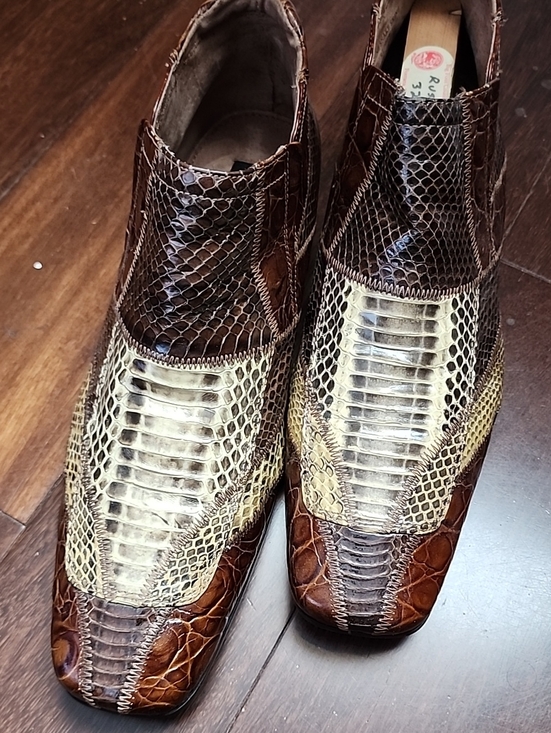 Giorgio Brutini Other - Giorgio Brutini Private Collection Men's Genuine Snakeskin Loafers Brown Size 9M